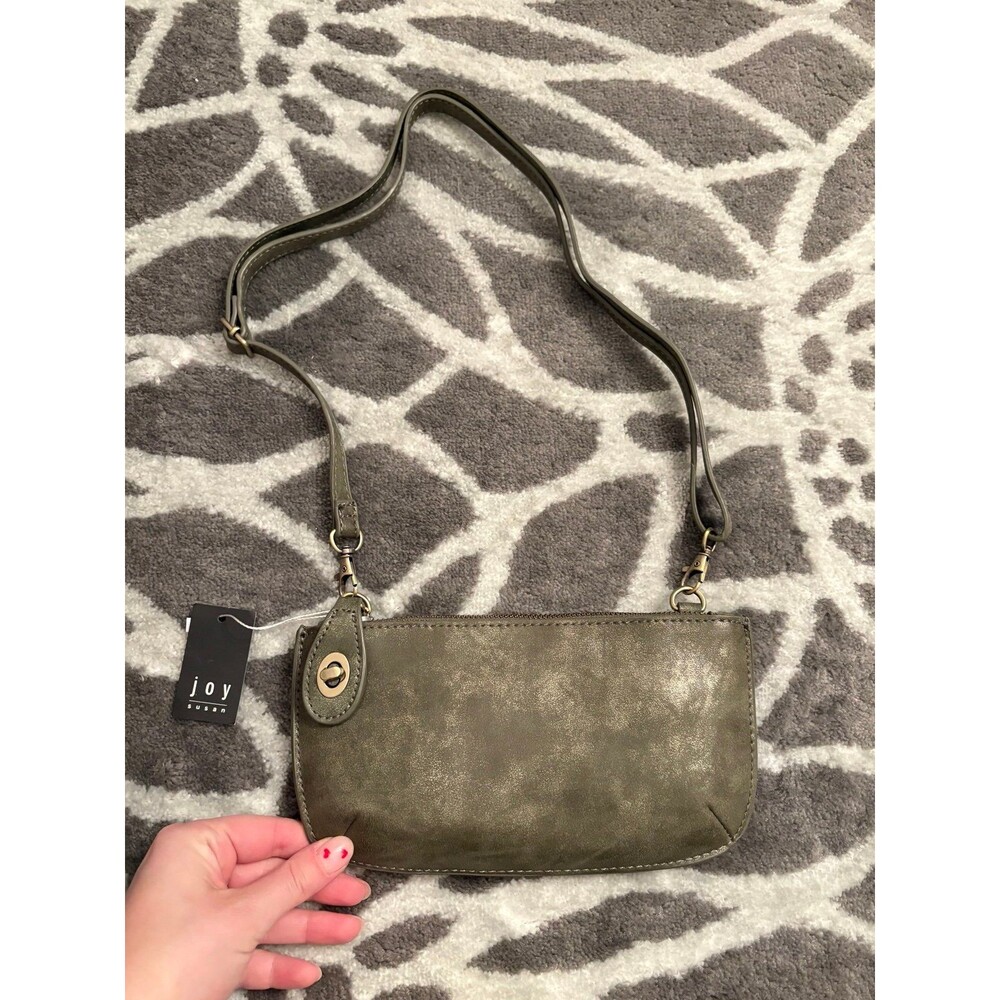 Olive Green Vegan Leather Crossbody Joy Susan Bag